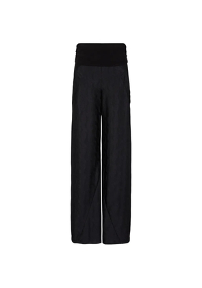 Giorgio Armani high-waisted trousers - Black