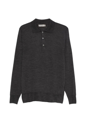Canali button wool polo shirt - Grey