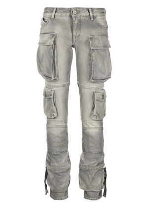 The Attico Essie tapered cargo jeans - Grey