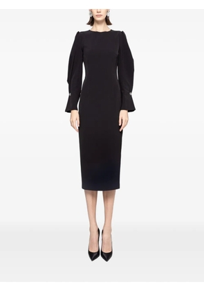 NISSA cady midi dress - Black