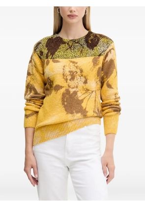 Desigual floral colour block sweater - Yellow