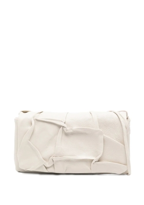 SOMMET Soffietta Plump ruched crossbody bag - Neutrals