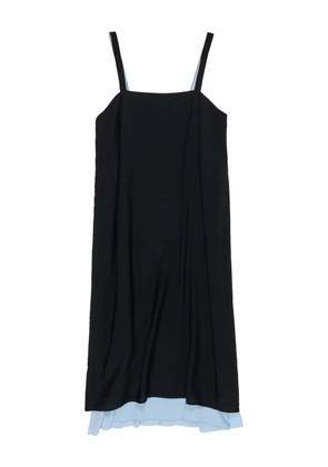Bimba y Lola square-neck layered midi dress - Black