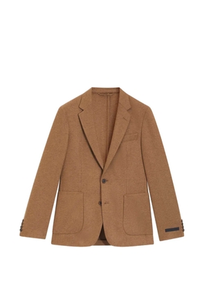 BOSS x Beckham slim-fit single-breasted blazer - Brown