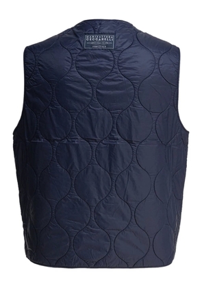 Ceccarelli quilted zip-front gilet - Blue
