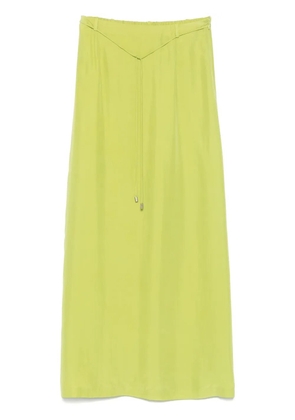 Alysi silk maxi skirt - Green