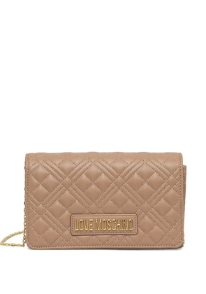 Love Moschino quilted-design chain-strap shoulder bag - Neutrals