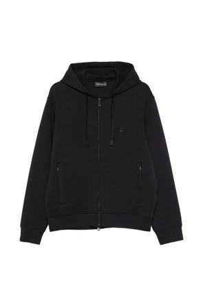 Emporio Armani logo hoodie - Black