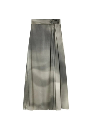 Giorgio Armani pleated maxi skirt - Grey
