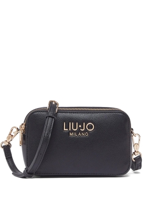 LIU JO drummed-logo cross body bag - Black