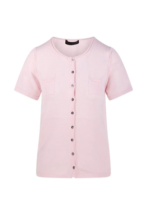 Fabrizio Del Carlo buttoned short-sleeve cardigan - Pink