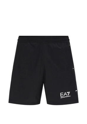 Ea7 Emporio Armani logo-print shorts - Black