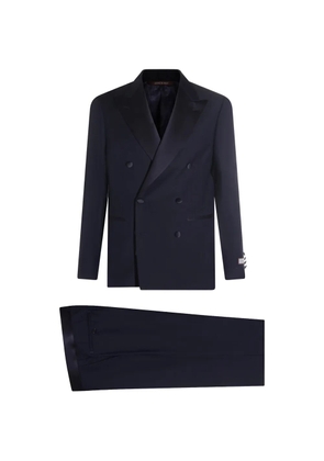 Canali double-breasted shawl collar suit - Blue