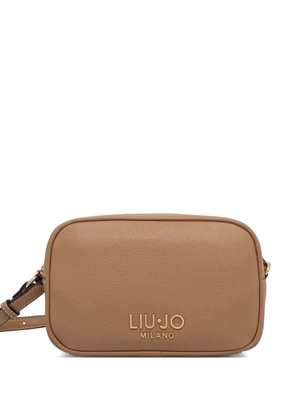 LIU JO logo zip satchel - Brown