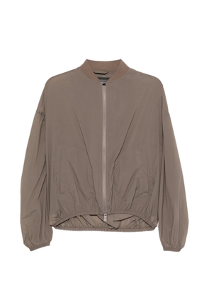 Herno zip fastening bomber jacket - Brown