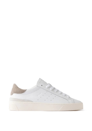 D.A.T.E. Sonica perforated panelled sneakers - White