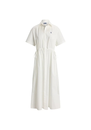 Polo Ralph Lauren drawstring midi dress - White