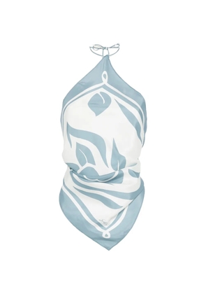 SIR. Lilou printed scarf top - White