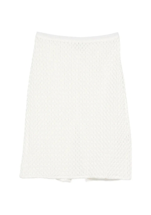 Stine Goya knitted front-slit skirt - Neutrals