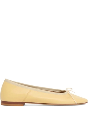 Mansur Gavriel bow-detail ballet flats - Yellow