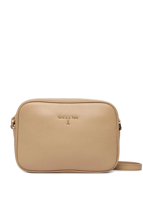 Patrizia Pepe logo-plaque cross body bag - Neutrals