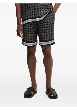 Karl Lagerfeld geometric-print shorts - Black