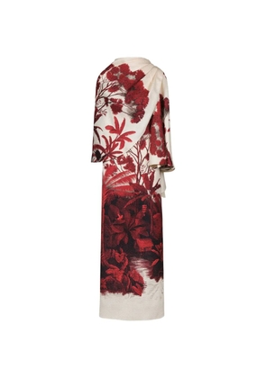 Johanna Ortiz Plentiful Qualities floral-pattern midi dress - Red