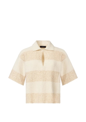 Fabiana Filippi striped collared knitwear - Neutrals