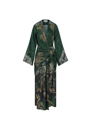 Johanna Ortiz New Ollantay floral-jacquard midi dress - Green
