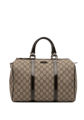 Gucci Pre-Owned 2016-2026 Medium GG Supreme Joy boston bag - Brown