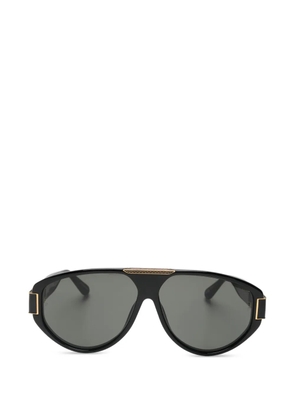 Linda Farrow Rowan chain detail sunglasses - Black