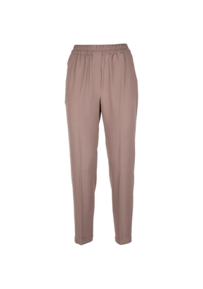Via Masini 80 elastic-waistband trousers - Neutrals