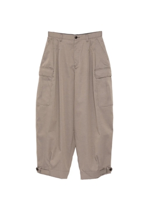 Kolor pleated cargo trousers - Neutrals