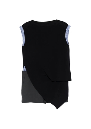 sacai asymmetric mini dress - Blue