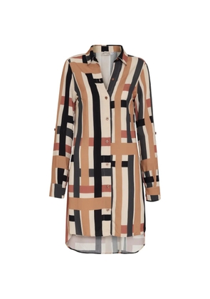 Amir Slama striped button dress - Neutrals
