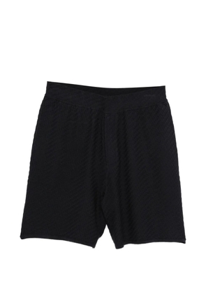 Emporio Armani textured shorts - Blue