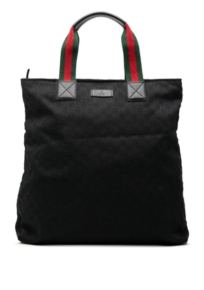 Gucci Pre-Owned 2000-2015 GG Canvas Web tote bag - Black