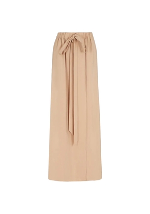 Giorgio Armani tie-waist maxi skirt - Neutrals