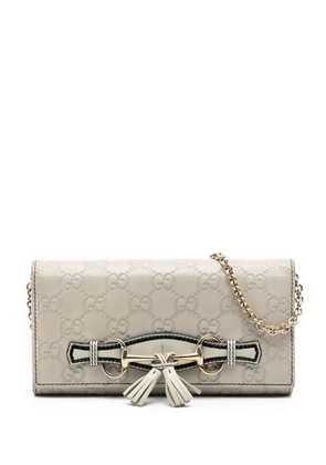 Gucci Pre-Owned 2000-2015 Guccissima Emily Wallet On Chain shoulder bag - Brown