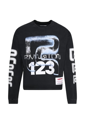 RIVINGTON ROI REBIS long-sleeved printed T-shirt - Black
