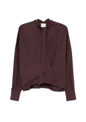 Alysi wrap-effect blouse - Purple