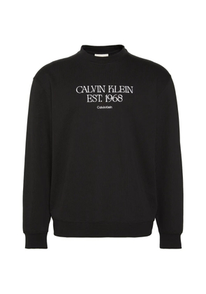 Calvin Klein logo-print sweater - Black