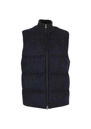 Agnona bouclé wool gilet - Blue