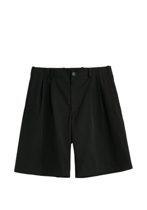 OUR LEGACY Ponte pleated shorts - Black