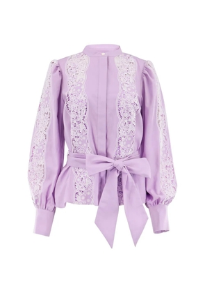 Christy Lynn Riley embroidered blouse - Purple
