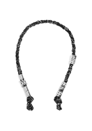 AMIRI Braided keyring - Silver
