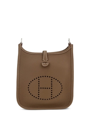 Hermès Pre-Owned 2024 Evelyne mini leather shoulder bag - Neutrals