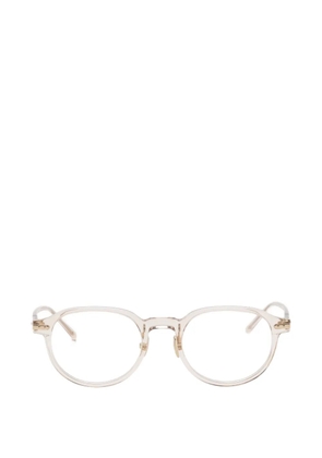 Linda Farrow Newel round-frame glasses - Neutrals