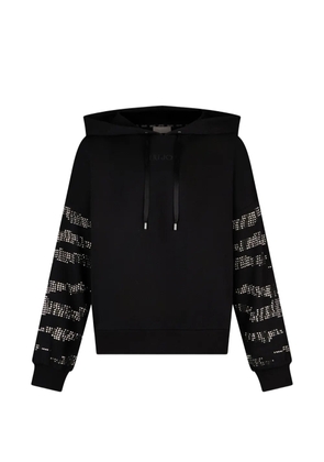 LIU JO long-sleeve drawstring hoodie - Black