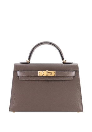 Hermès Pre-Owned 2019 Mini Epsom Kelly Sellier II 20 satchel - Brown